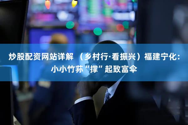 炒股配资网站详解 （乡村行·看振兴）福建宁化：小小竹荪“撑”起致富伞